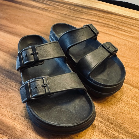 Wild Fable Women's Trixie Platform Sandals - Black, Size 6 - Picture 2 of 6